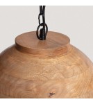 Abruzzo Lampa Wisząca Misa Boho z Drewna Ø40cm Salve E27 ABR-NLW35-BH-E27