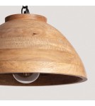 Abruzzo Lampa Wisząca Misa Boho z Drewna Ø40cm Salve E27 ABR-NLW35-BH-E27