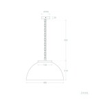 Abruzzo Lampa Wisząca Misa Boho z Drewna Ø40cm Salve E27 ABR-NLW35-BH-E27