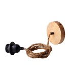 Abruzzo Lampa Wisząca Boho z Bambusa Ø45cm Mia E27 ABR-NLW36-BH-E27