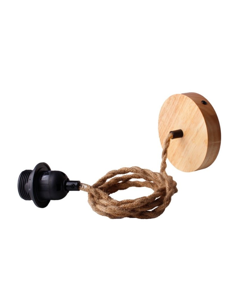 Abruzzo Lampa Wisząca Boho z Bambusa Ø45cm Mia E27 ABR-NLW36-BH-E27