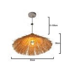 Abruzzo Lampa Wisząca Boho Ø50cm Costa E27 ABR-NLW37-BH-E27