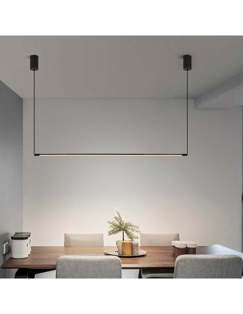 Pendant lamps - Abruzzo Linear pendant lamp modern 120cm 22W 3000K Grazzie ABR-ML22W-3000K. - product kolory-swiatla.pl 3