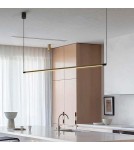 Abruzzo Lampa wisząca liniowa nowoczesna 120cm 22W 3000K Grazzie ABR-ML22W-3000K