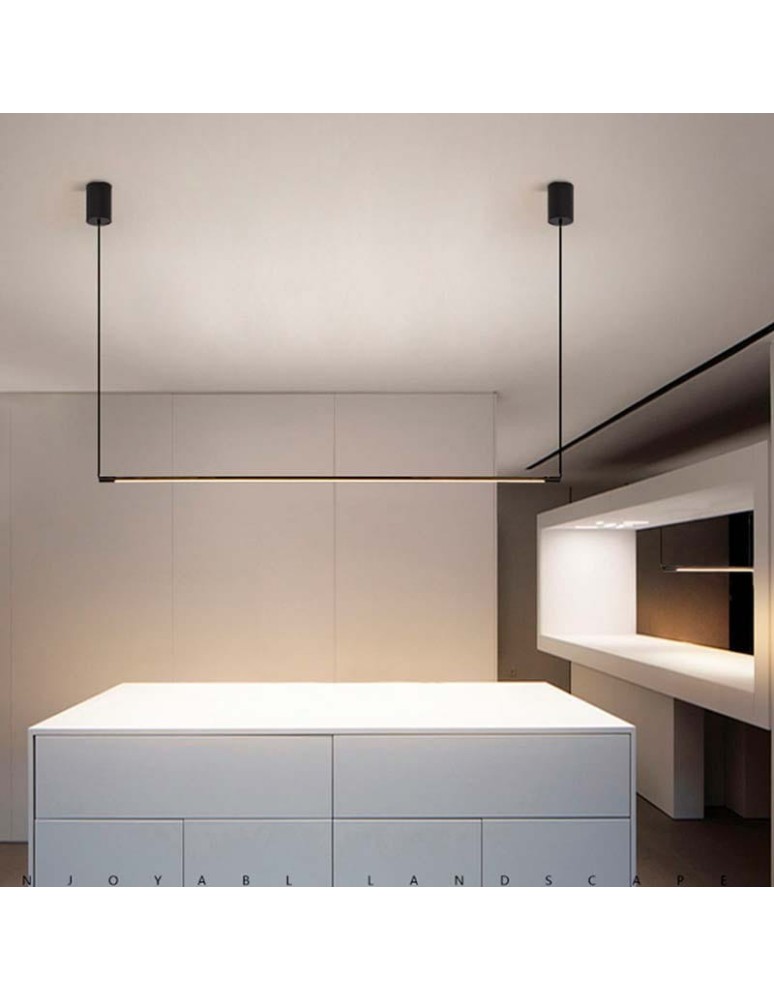 Abruzzo Lampa wisząca liniowa nowoczesna 120cm 22W 3000K Grazzie ABR-ML22W-3000K