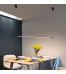 Pendant lamps - Abruzzo Linear pendant lamp modern 120cm 22W 3000K Grazzie ABR-ML22W-3000K. - product 7