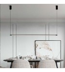 Abruzzo Lampa wisząca liniowa nowoczesna 120cm 22W 3000K Grazzie ABR-ML22W-3000K