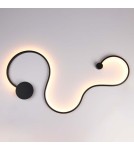 Abruzzo Nowoczesny kinkiet LED Wave 40W 3000K 85cm 2800K ABR-MKL40W Abruzzo Nowoczesny kinkiet LED Wave 40W 3000K 85cm 2800K ABR-MKL40W