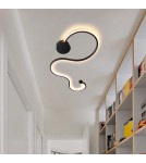 Abruzzo Nowoczesny kinkiet LED Wave 40W 3000K 85cm 2800K ABR-MKL40W Abruzzo Nowoczesny kinkiet LED Wave 40W 3000K 85cm 2800K ABR-MKL40W