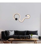 Abruzzo Nowoczesny kinkiet LED Wave 40W 3000K 85cm 2800K ABR-MKL40W Abruzzo Nowoczesny kinkiet LED Wave 40W 3000K 85cm 2800K ABR-MKL40W