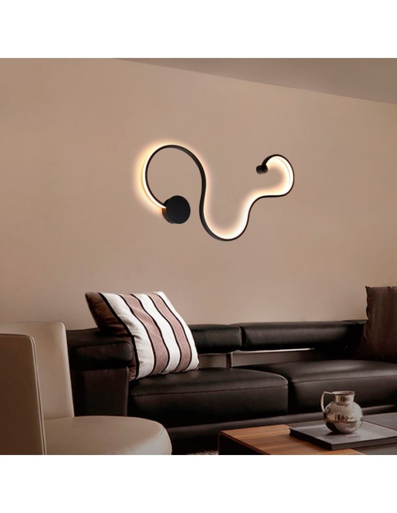 Abruzzo Nowoczesny kinkiet LED Wave 40W 3000K 85cm 2800K ABR-MKL40W Abruzzo Nowoczesny kinkiet LED Wave 40W 3000K 85cm 2800K ABR-MKL40W