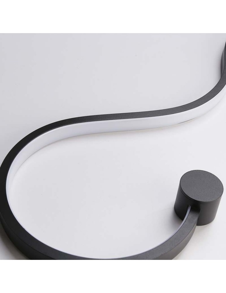 Abruzzo Nowoczesny kinkiet LED Wave 40W 3000K 85cm 2800K ABR-MKL40W Abruzzo Nowoczesny kinkiet LED Wave 40W 3000K 85cm 2800K ABR-MKL40W