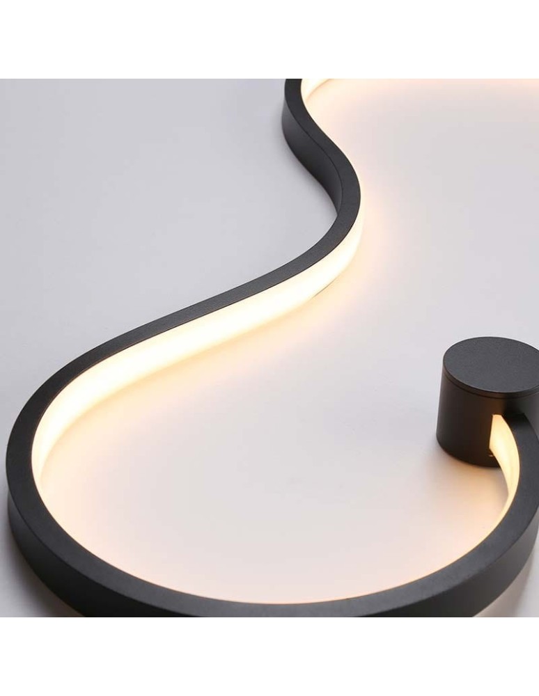 Abruzzo Nowoczesny kinkiet LED Wave 40W 3000K 85cm 2800K ABR-MKL40W Abruzzo Nowoczesny kinkiet LED Wave 40W 3000K 85cm 2800K ABR-MKL40W