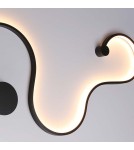 Abruzzo Nowoczesny kinkiet LED Wave 40W 3000K 85cm 2800K ABR-MKL40W Abruzzo Nowoczesny kinkiet LED Wave 40W 3000K 85cm 2800K ABR-MKL40W