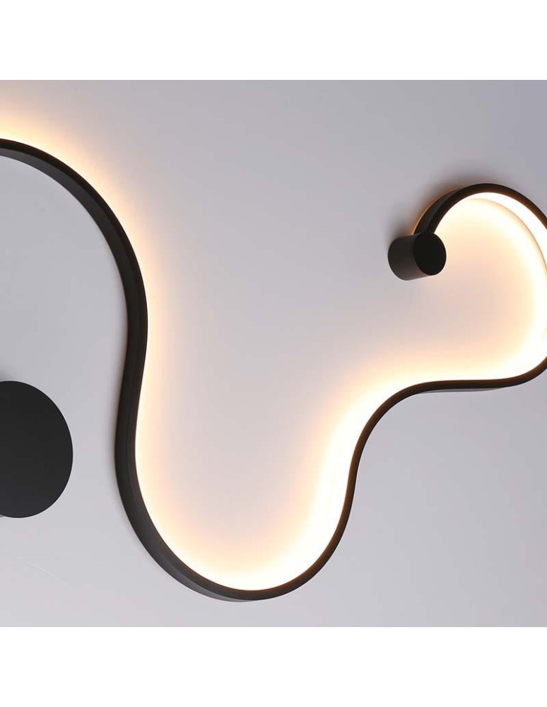 Wall lamps - Abruzzo Modern LED wall lamp Wave 40W 3000K 85cm 2800K ABR-MKL40W. - product kolory-swiatla.pl 9