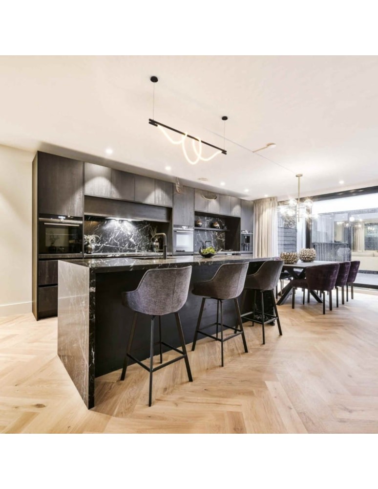 Pendant lamps - Abruzzo Modern spiral pendant lamp Gold 150cm 360° 45W 3000K Spiral ABR-HILTON-SC-38W - product kolory-swiatla.pl 9