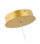 Abruzzo Nowoczesna spiralna lampa wisząca Złota 150cm 360° 45W 3000K Spirali ABR-HILTON-SG-38W