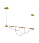 Pendant lamps - Abruzzo Modern spiral pendant lamp Gold 150cm 360° 45W 3000K Spiral ABR-HILTON-SG-38W - product 7