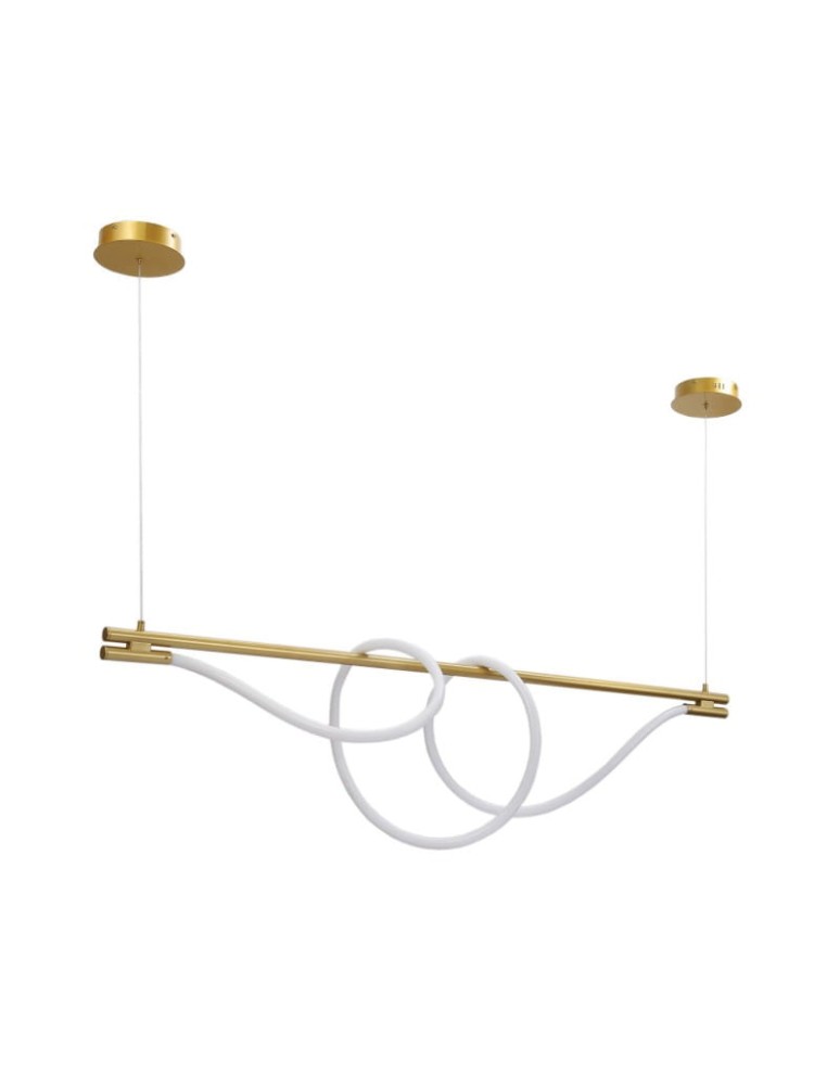 Pendant lamps - Abruzzo Modern spiral pendant lamp Gold 150cm 360° 45W 3000K Spiral ABR-HILTON-SG-38W - product kolory-swiatla.pl 7