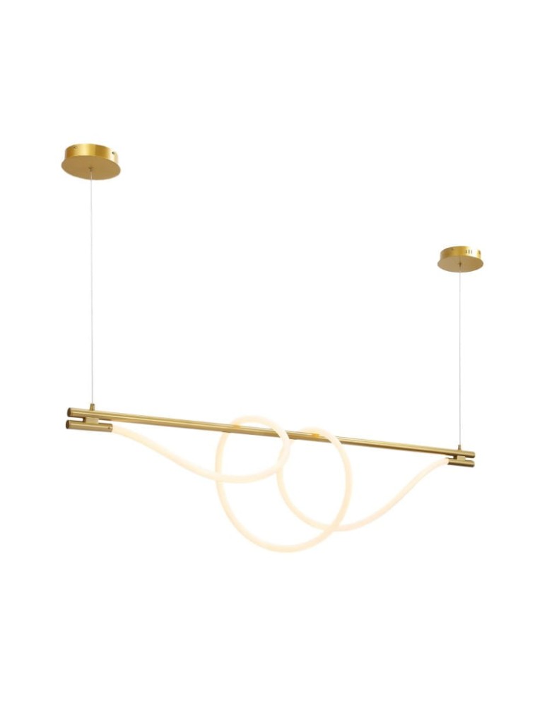 Pendant lamps - Abruzzo Modern spiral pendant lamp Gold 150cm 360° 45W 3000K Spiral ABR-HILTON-SG-38W - product kolory-swiatla.pl 8