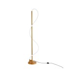 Abruzzo Nowoczesna Lampa podłogowa Złota LED 30W 3000K Spirali ABR-EOS-G-30W