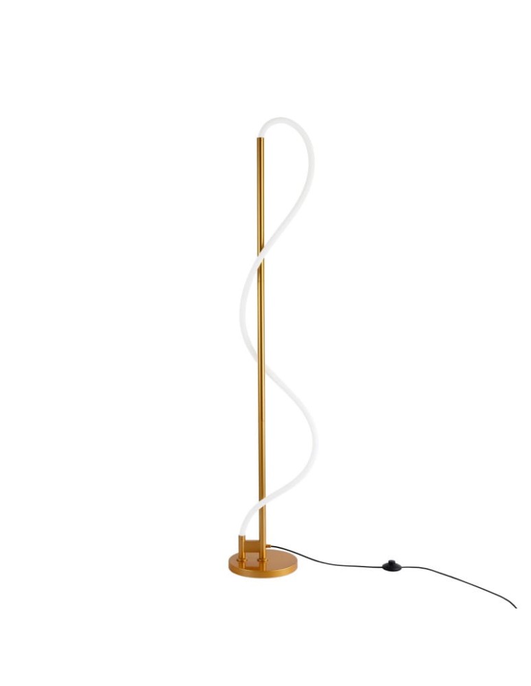 Floor lamps - Abruzzo Modern Gold LED Floor Lamp 30W 3000K Spiral ABR-EOS-G-30W. - product kolory-swiatla.pl 1