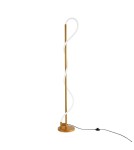 Abruzzo Nowoczesna Lampa podłogowa Złota LED 30W 3000K Spirali ABR-EOS-G-30W