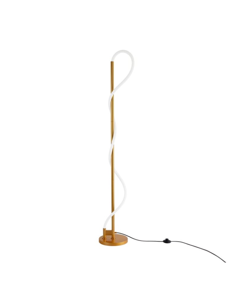 Floor lamps - Abruzzo Modern Gold LED Floor Lamp 30W 3000K Spiral ABR-EOS-G-30W. - product kolory-swiatla.pl 5