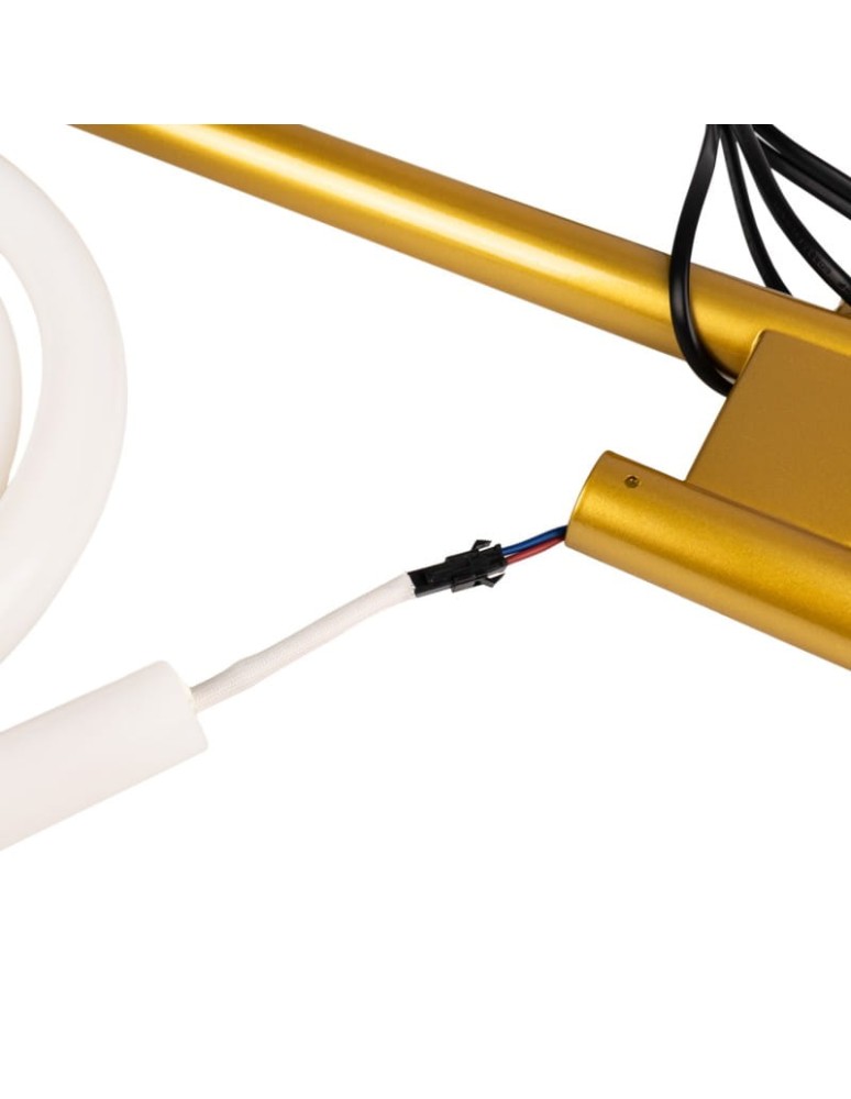 Abruzzo Nowoczesna Lampa podłogowa Złota LED 30W 3000K Spirali ABR-EOS-G-30W