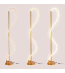 Abruzzo Nowoczesna Lampa podłogowa Złota LED 30W 3000K Spirali ABR-EOS-G-30W