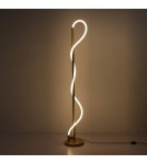 Abruzzo Nowoczesna Lampa podłogowa Złota LED 30W 3000K Spirali ABR-EOS-G-30W