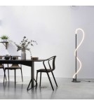 Floor lamps - Abruzzo Modern Black LED Floor Lamp 30W 3000K Spiral ABR-EOS-C-30W. - product 2