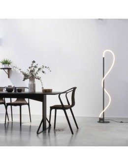 Abruzzo Nowoczesna Lampa podłogowa Czarna LED 30W 3000K Spirali ABR-EOS-C-30W - produkt 2