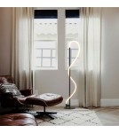 Floor lamps - Abruzzo Modern Black LED Floor Lamp 30W 3000K Spiral ABR-EOS-C-30W. - product 3