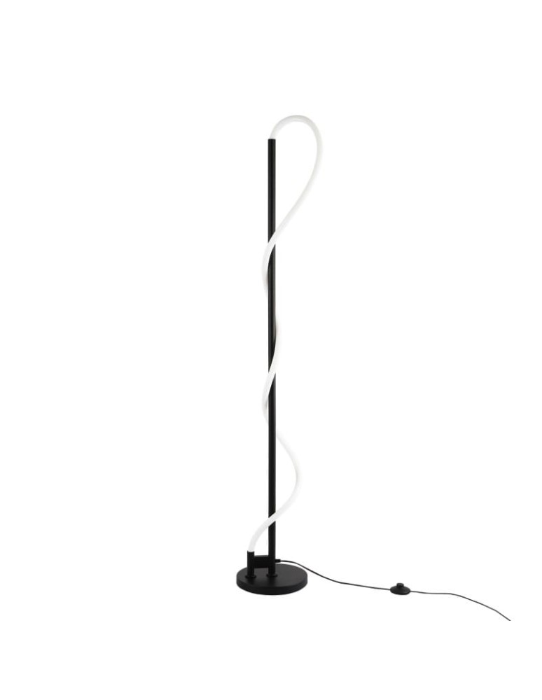 Abruzzo Nowoczesna Lampa podłogowa Czarna LED 30W 3000K Spirali ABR-EOS-C-30W