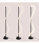 Floor lamps - Abruzzo Modern Black LED Floor Lamp 30W 3000K Spiral ABR-EOS-C-30W. - product 11