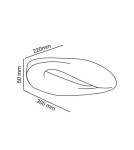 Abruzzo Nowoczesny Kinkiet LED 9W 3000K 30cm Prima ABR-KENZO9W