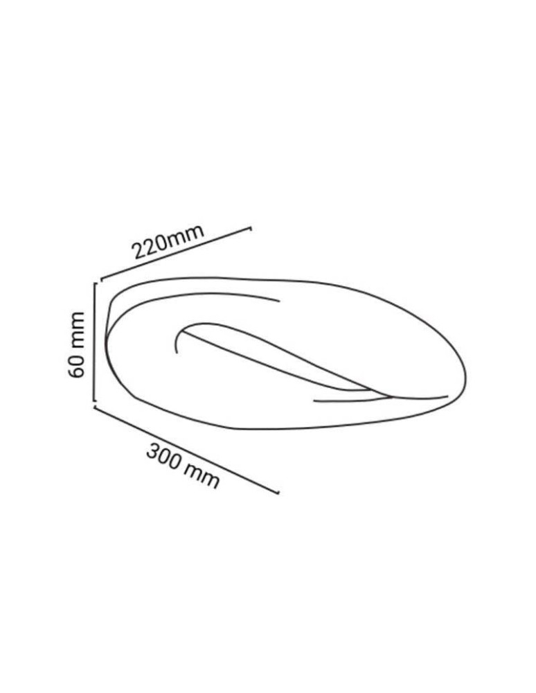 Abruzzo Nowoczesny Kinkiet LED 9W 3000K 30cm Prima ABR-KENZO9W