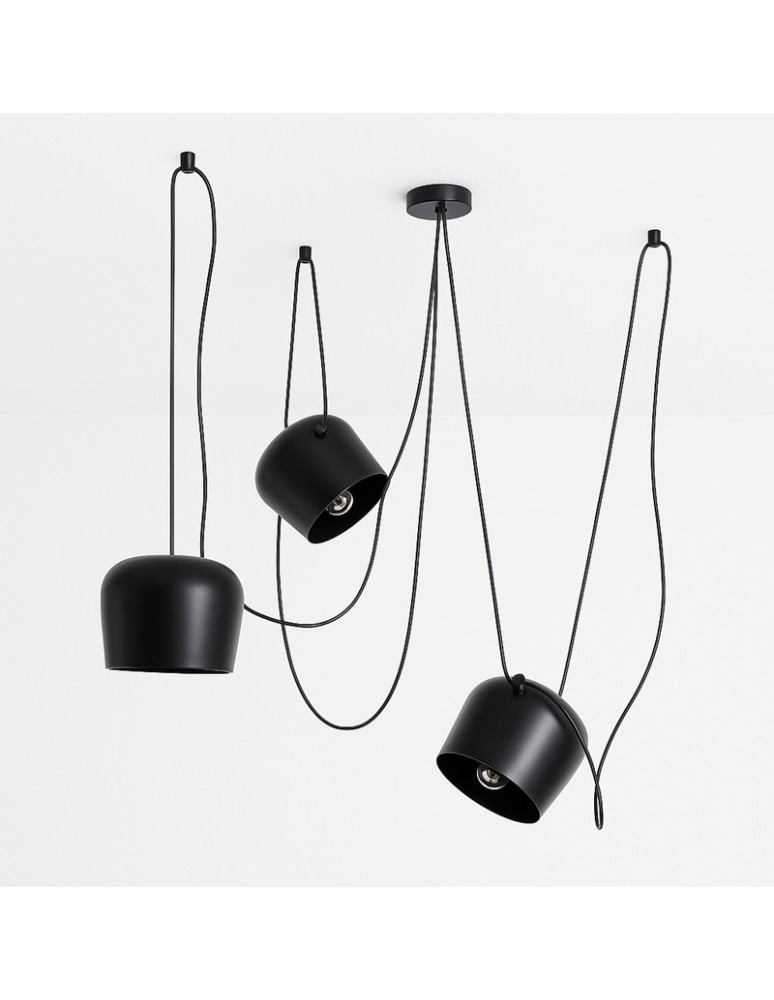 Pendant lamps - Abruzzo Modern Pendant Lamp 3xØ30cm Rittoro ABR-SHIL-E27. - product kolory-swiatla.pl 1