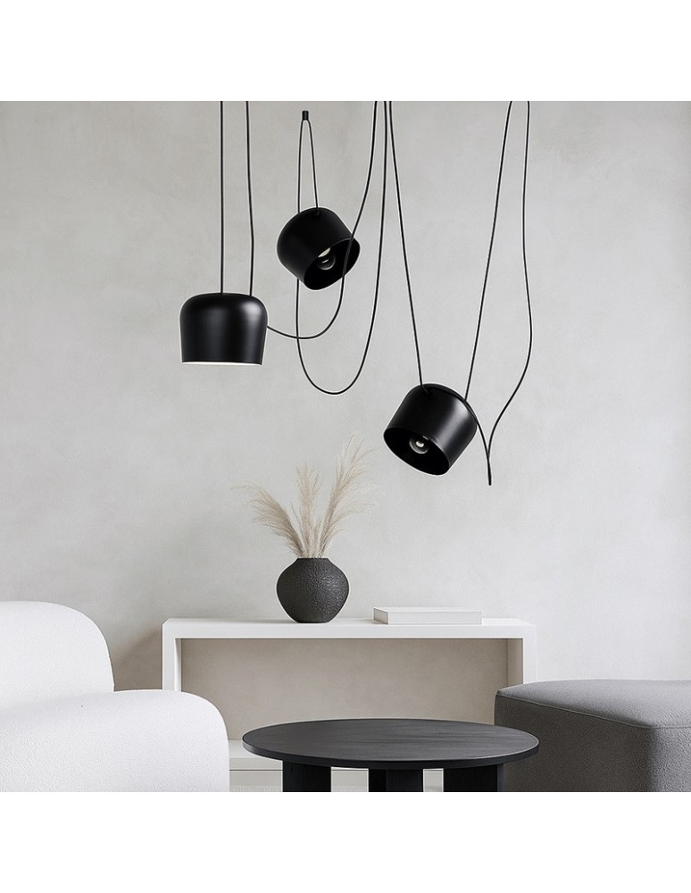 Pendant lamps - Abruzzo Modern Pendant Lamp 3xØ30cm Rittoro ABR-SHIL-E27. - product kolory-swiatla.pl 7