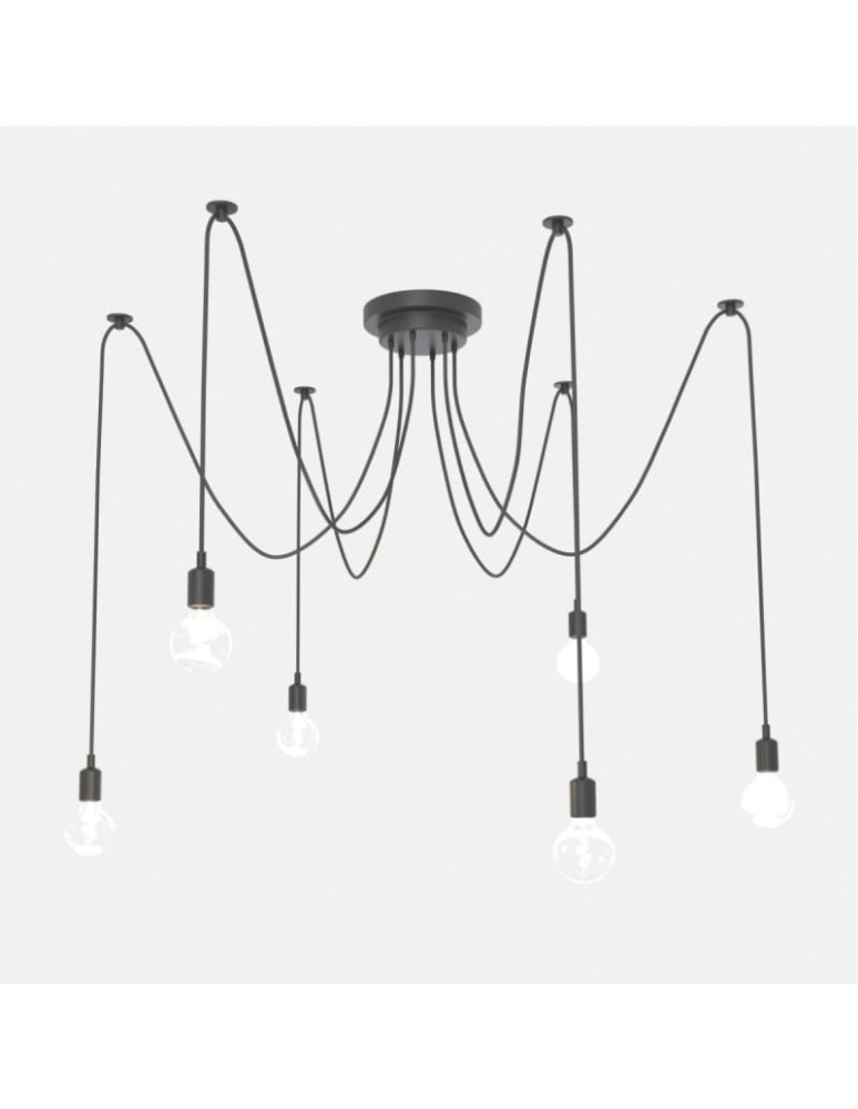 Pendant lamps - Abruzzo Modern Spider Pendant Lamp 6xE27 Regnetto ABR-SPIDER-6XE27. - product kolory-swiatla.pl 1