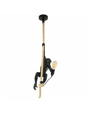 Abruzzo Black Monkey Pino E27 Pendant Lamp ABR-KAR-C