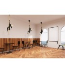 Abruzzo Lampa Wisząca Czarna Małpa Pino E27 ABR-KAR-C