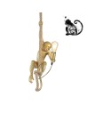 View Abruzzo Pino E27 Gold Monkey Pendant Lamp ABR-KAR-G
