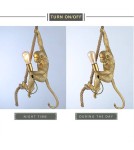 Pendant lamps - Abruzzo Pino E27 Gold Monkey Pendant Lamp ABR-KAR-G - product 4