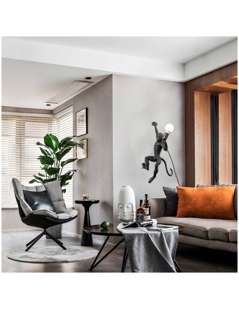 Pendant lamps - Abruzzo Black Monkey Shimpo E27 Pendant Lamp ABR-KAR3-C - product kolory-swiatla.pl 4