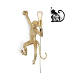 Pendant lamps - Abruzzo Shimpo E27 Gold Monkey Pendant Lamp ABR-KAR3-G - product 1