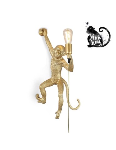 Abruzzo Shimpo E27 Gold Monkey Pendant Lamp ABR-KAR3-G