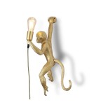 Abruzzo Lampa Wisząca Złota Małpa Shimpo E27 ABR-KAR3-G