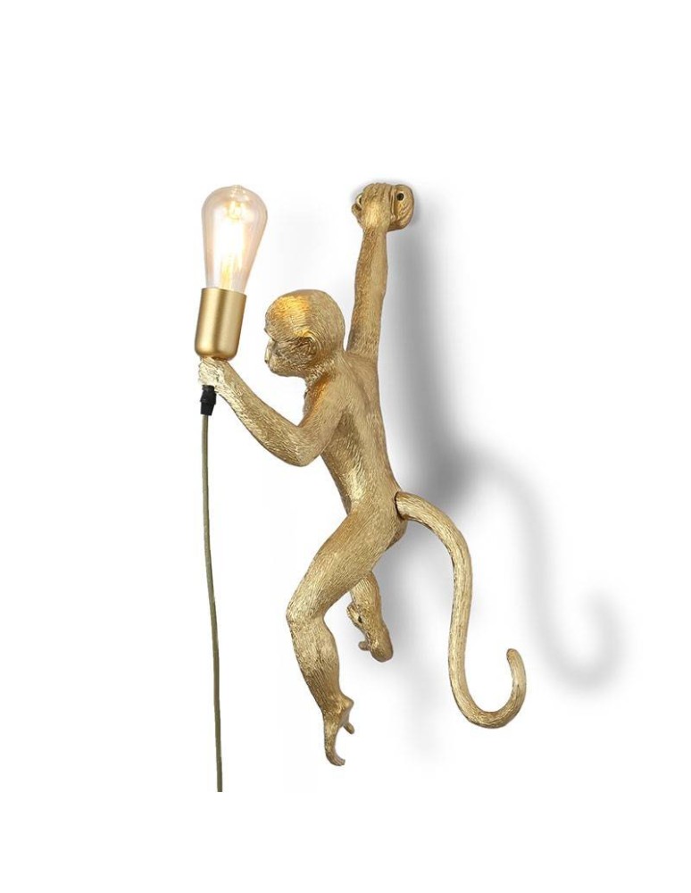 Pendant lamps - Abruzzo Shimpo E27 Gold Monkey Pendant Lamp ABR-KAR3-G - product kolory-swiatla.pl 3